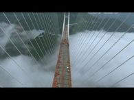World's highest bridge' nears completion in Guizhou China